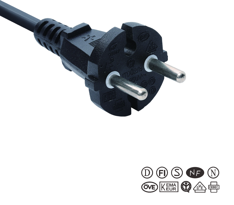 JT002/B/FY002 16A 250V Zweipoliger Werkzeugstecker nach europäischem Standard