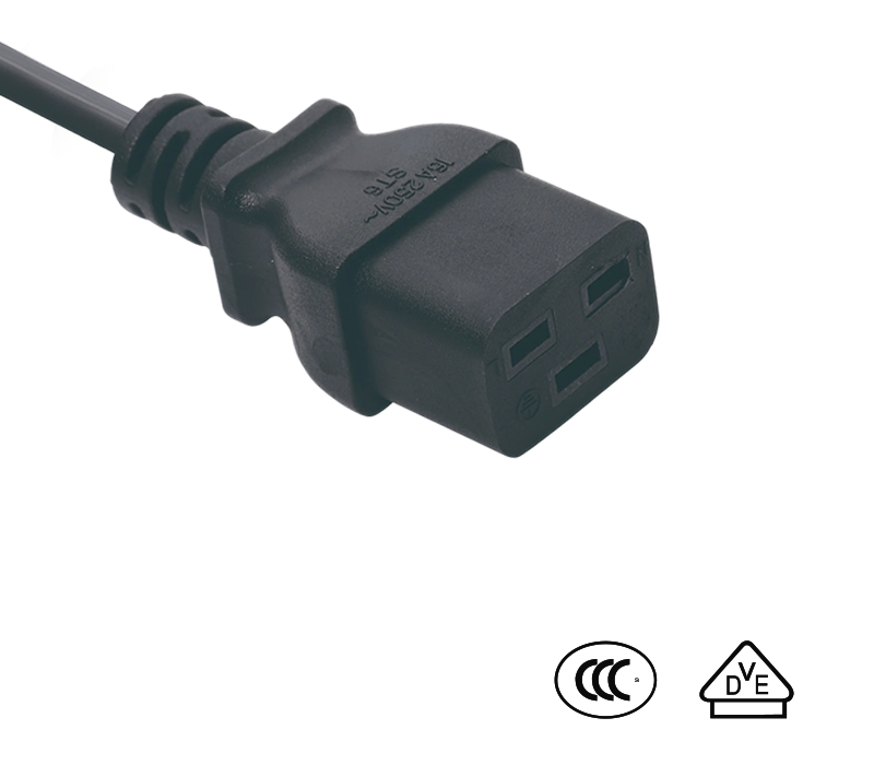 ST6 IEC-Stecker, Buchse C19, konform mit chinesischen und deutschen Standards