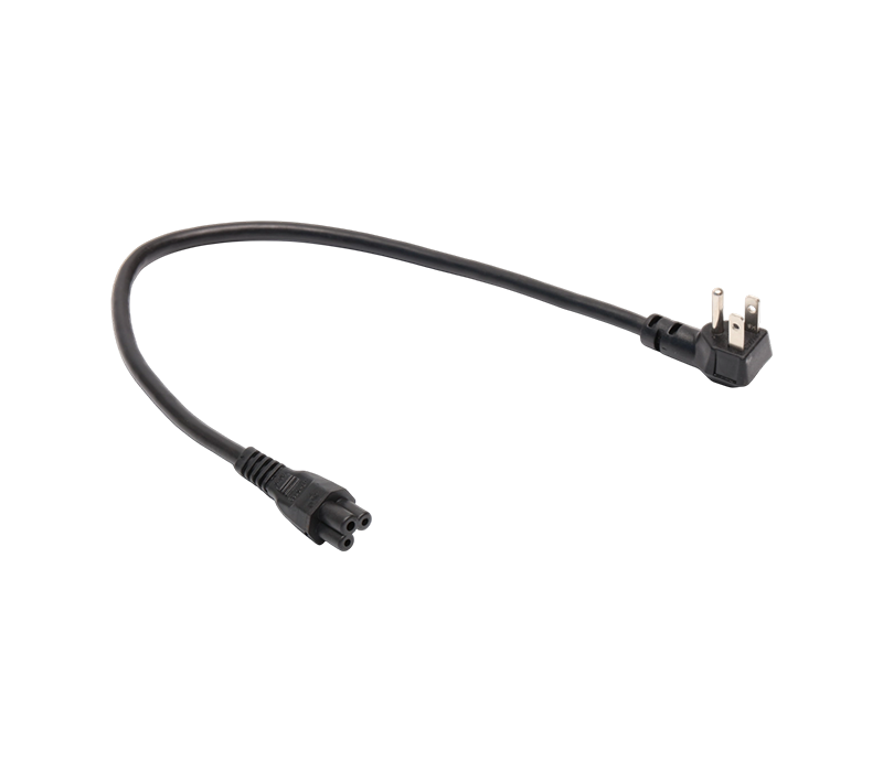 JT-3B+JT-ST2B/ST2B 15A 125V Amerikanischer Standard 3-poliger 90-Grad-Winkelsteckverbinder für IEC C5