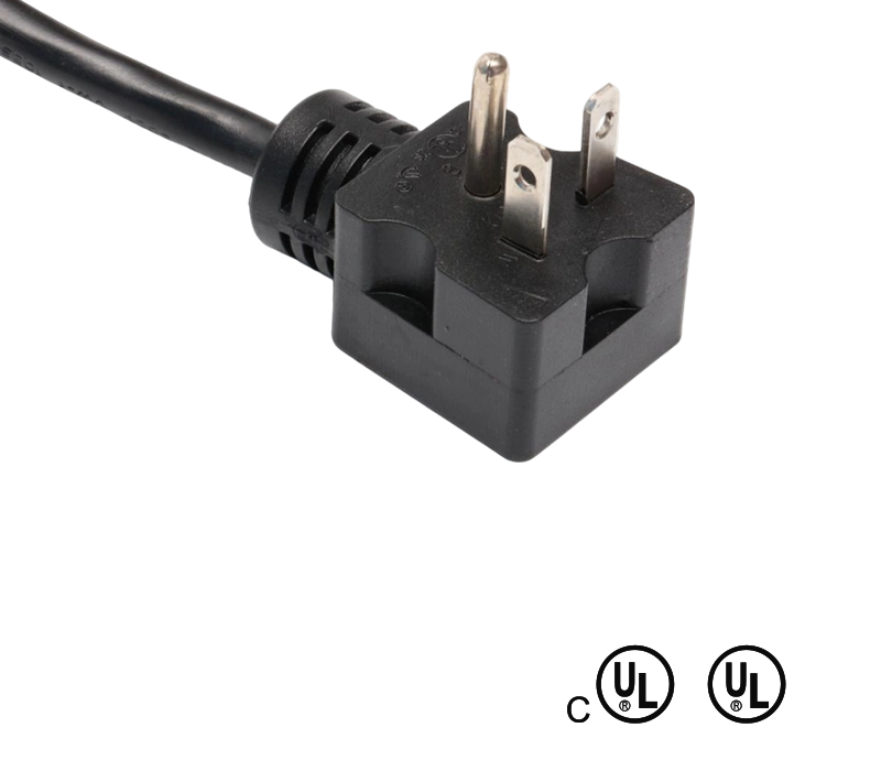 JT2-3I/JT-3H 20A 125V 3-poliger 90-Grad-Winkelstecker nach amerikanischem Standard