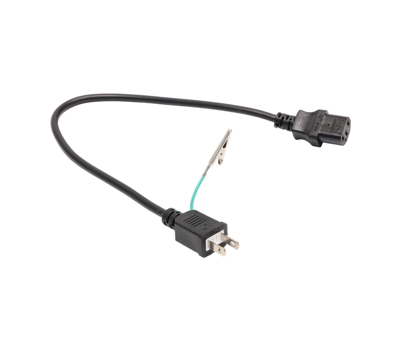 J3-7/12/15+JT-ST3 15A 125V japanischer Stecker mit Krokodilklemme und IEC-Stecker C13