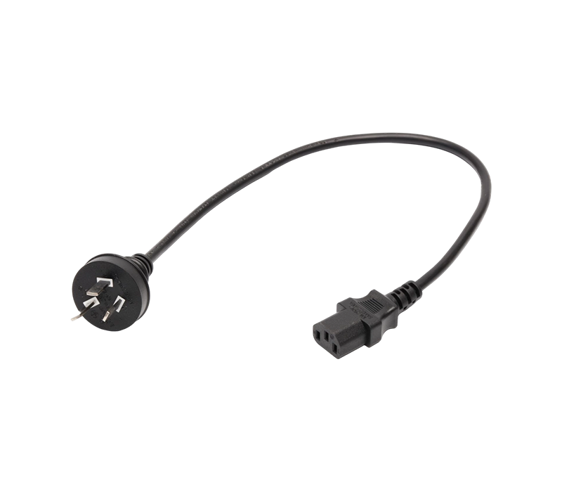 A3-7/10+JT-ST3 10A 250V Dreipoliger australischer Stecker mit IEC C13-Anschluss