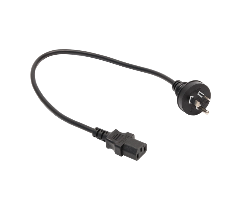 A3-10B+JT-ST3 10A 250V australischer dreipoliger Rundstecker mit IEC C13-Stecker
