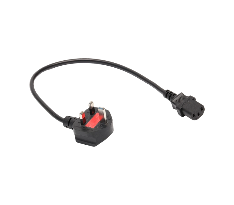 JT006A+JT-ST3 13 A 250 V britischer dreipoliger Stecker mit Sicherung am IEC-Stecker C13